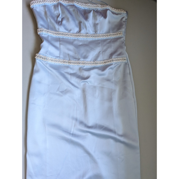 NWD Reformation Araminta Faux Pearl Maxi Dress Gown Size 6 mineral #4A501 - Picture 4 of 15